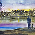 Man and Dog in Central Park
